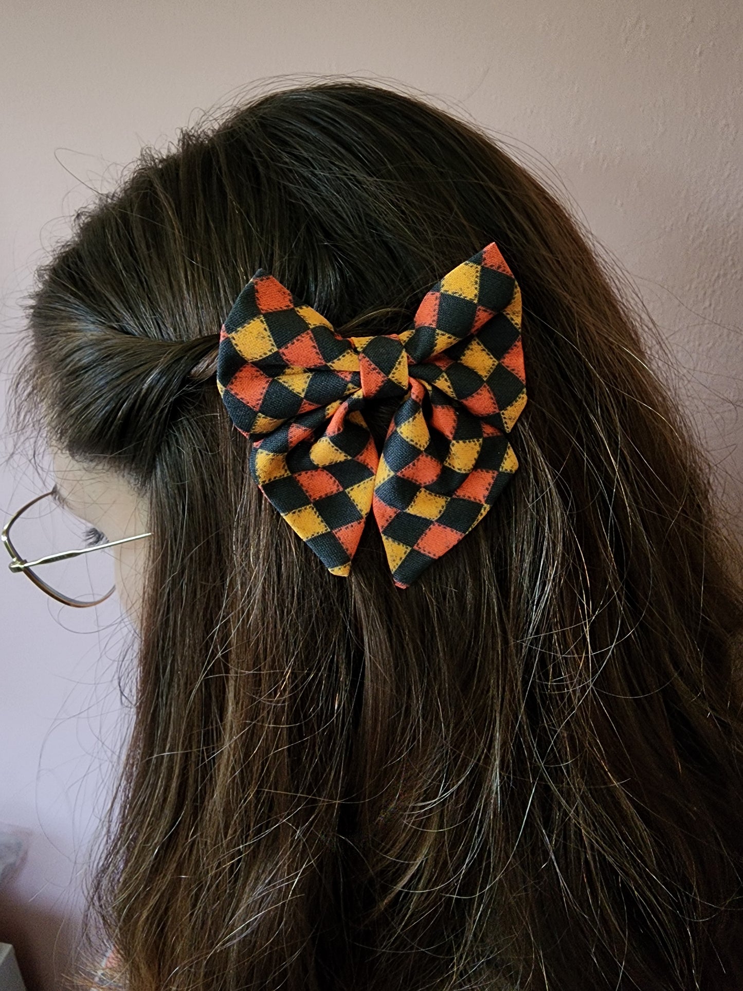 Mini Bow - Halloween Diamonds