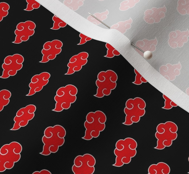 Mini Bow - Red Clouds