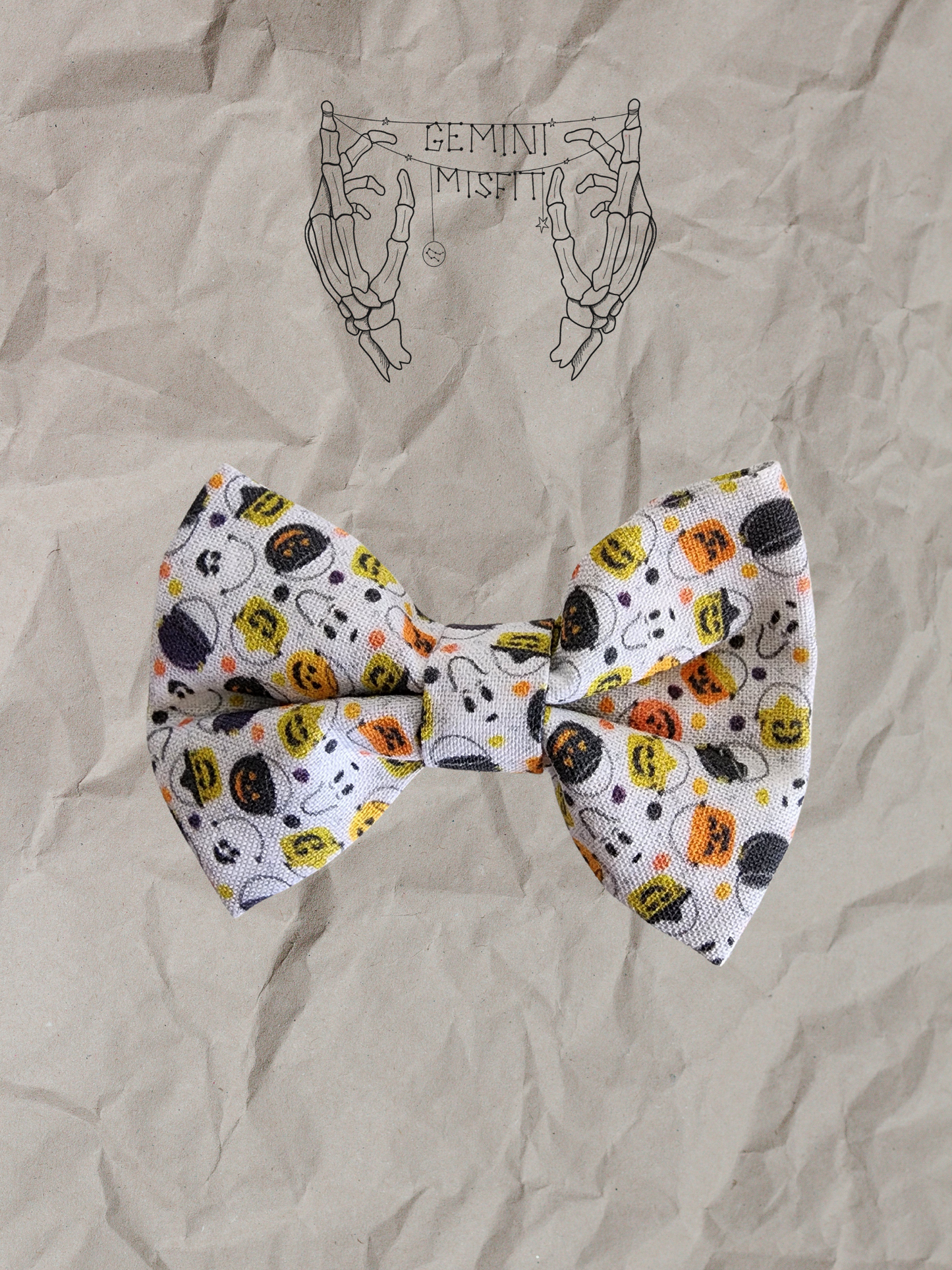 Mini Bow w/o Tail - Spooky Buckets