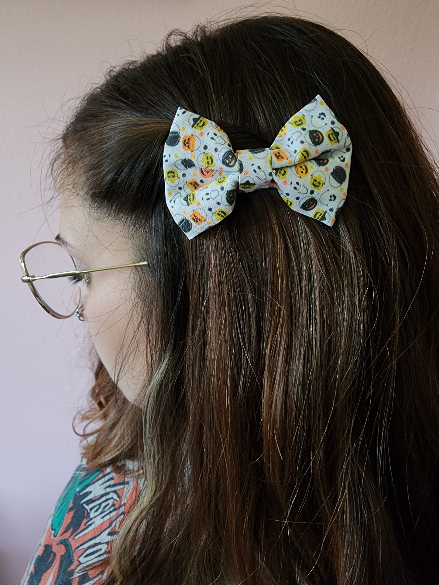 Mini Bow w/o Tail - Spooky Buckets