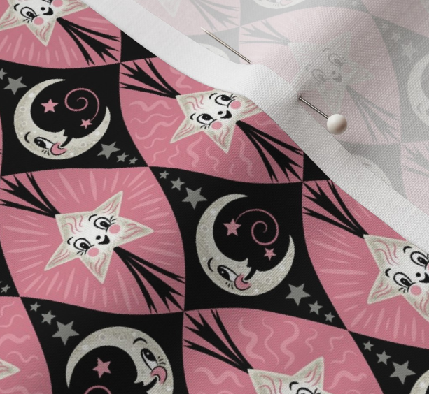 Bow - Vintage Moons and Stars