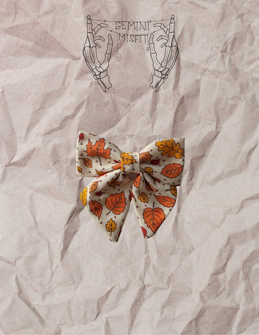 Mini Bow - Fall Leaves