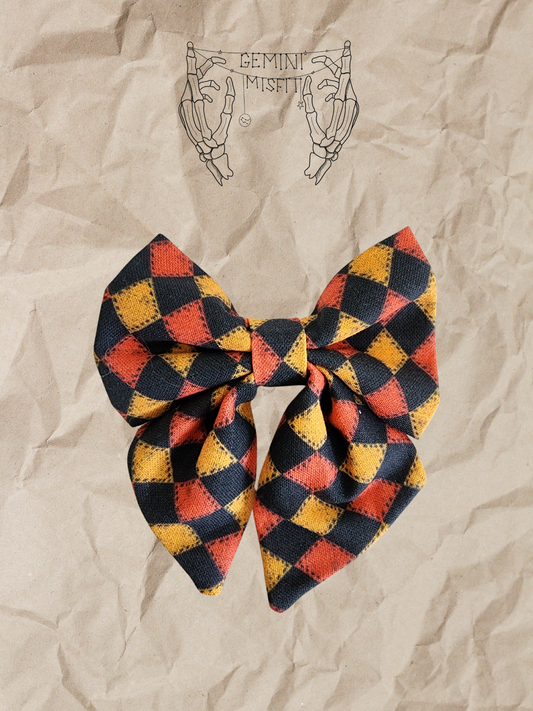 Mini Bow - Halloween Diamonds