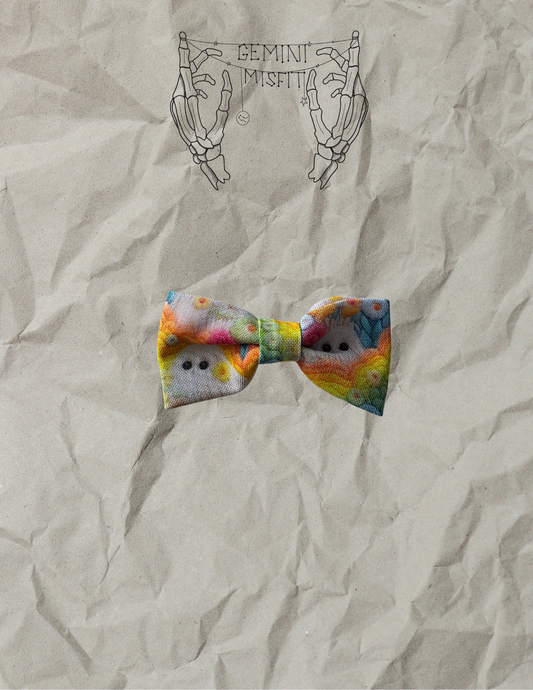 Mini Bow w/o Tails - Rainbow Ghost